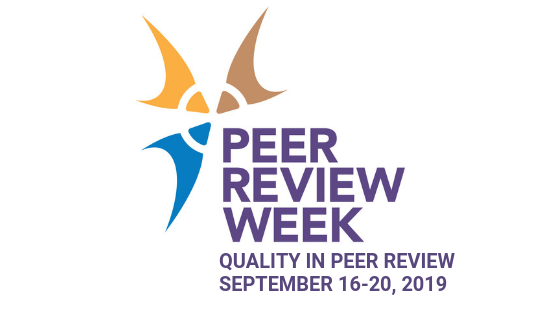 Logo for Peer Review Week 2019