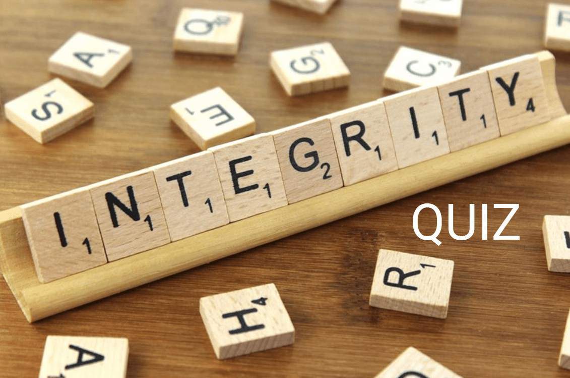 Integrity quiz interactive