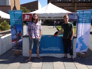 At the Study Abroad Fair representing Southampton