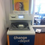 Have lots of change you want to get rid of? Throw all those coins into this change depot and it will output a receipt which you can carry over to the counter to have that money deposited into your account!