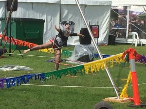 Circus performance at the Mardi gras festival