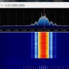 A screenshot of the first signs of life from the SDR